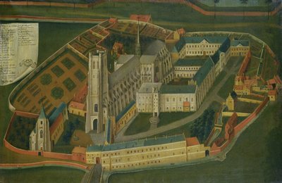 The Abbey of Saint-Bertin at Saint-Omer, 1776 by Jacques Francois Lemaire